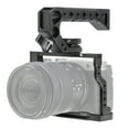 thumbnail image 3 of LUMIX S9 Camera Cage Wooden Side Handle Top Hand Grip Quick Release Plate Cage Rig Protective For Panasonic LUMIX S9 Camer L-shaped plate, 3 of 6
