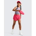 thumbnail image 2 of CRZ YOGA Girls Feathery-Fit Soft 2 in 1 Athletic Shorts Tennis Soccer Running Casual Liner Pockets Kids Teen, 2 of 5