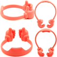 thumbnail image 5 of Thumbs-up Cell Phone Stand Holder, Tablet Stand Cradle for Desk Desktop Smartphone Cellphone Mobile Phone Tablets – Universal Adjustable Flexible, Orange, 5 of 5