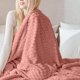 thumbnail image 3 of Manta de franela con estampado de conejo durmiendo, funda de terciopelo color leche, manta para adultos, manta de conejo para sofá cama, manta suave y cálida, 3 of 3