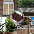 thumbnail image 2 of Kit repelente de palomas para balcones: 10 pinchos de plástico para pájaros, color marrón, 2 of 4