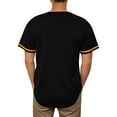 thumbnail image 3 of Lappel Men's Baseball Button Down Jersey College Sports Team Uniforms Size up to 3XL Short Sleeve Athletic Sports Tee Shirts Made in USA, 3 of 4