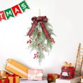thumbnail image 4 of Christmas Decoration Wreath Rattan Crosses Border Holiday Arrangement Simulation Lintel Upside Down Christmas Tree Holiday Shopping Mall Windowses, 4 of 6