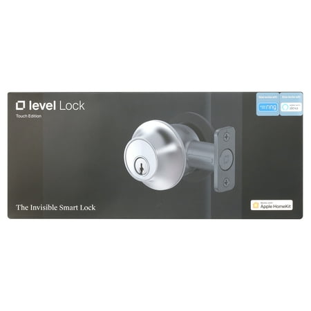 Level - Touch Edition Smart Lock Bluetooth Replacement Deadbolt with App/Key/Voice Assistant Access - Polished Brass