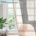 thumbnail image 4 of Yayeee Window Curtains Light Filtering 63"x42" Grommet Panel Pair Home Living Room Decor, Abstract Shapes, 4 of 7