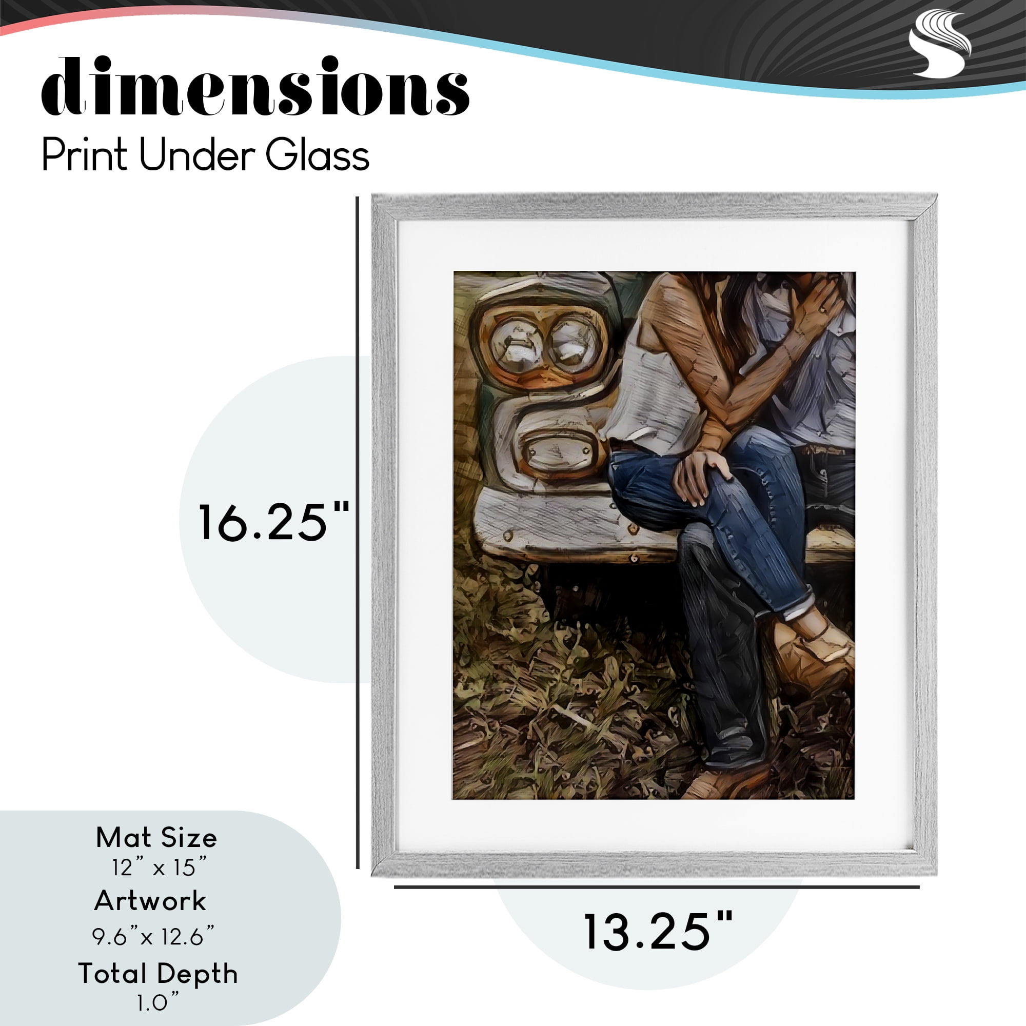 Crossed Legs & Trucks Gray Framed Print Under Glass, design by Jesse Keith