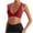 Wine, variant on MOJOGO Deep V Neck Bra for Women Light Support Yoga Bra Cross Back Bralette with Medium-Width Strap M