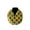 Black Dots on Yellow, variant on Cotton Blend Infinity Scarf Polka Dots Print