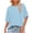 Light Blue, variant on AherBiu Summer Tops for Women Basic Comfy Tshirt Short Sleeve Crewneck Casual Loose Fitted Top Tees