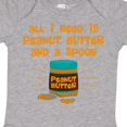 thumbnail image 4 of Inktastic Peanut Butter Spoon Boys or Girls Baby Bodysuit, 4 of 5
