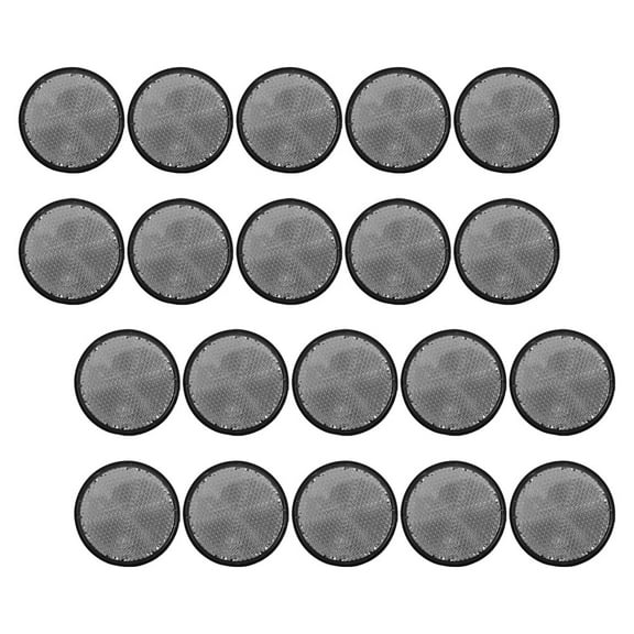 20 Pcs Lattice Reflective Sheet Circular Reflector Counter Lanyard