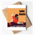 thumbnail image 1 of Table Tennis National Ball Greeting Cards You are Invited Invitations, 1 of 3