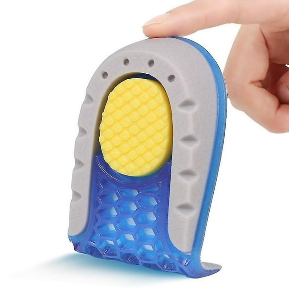 1 Pair Height Increasing Insoles Shock Absorbing Heel Pad Pads Height Lift Shoe Inserts For Men And Women 3 Heights (2.5cm)