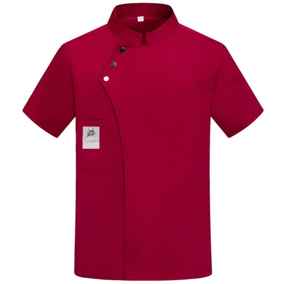 Chef Coat Men And Women Short Sleeve Chef Jacket Cook Shirt Unisex Work Uniform For Kitchen,Restaurant,Bakery