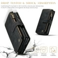 thumbnail image 3 of Nalacover Zipper Wallet Case for Google Pixel Fold with Wrist Hand Strap, Large Capacity Premium PU Leather Card Slots Holder Flip Kickstand Purse Cover for Google Pixel Fold, Black, 3 of 7