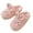Pink, variant on LYMAYTER Womens Mens Cotton Slippers Girls Comfort Warm Slippers Fall Winter Anti-Slip Home Slippers