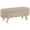 Beige, variant on Shoe Storage Bench with Woven Rattan, Entryway Bench with Cushion, Adjustable Shelves for Bedroom Living Room, Oak Tone, 41.3W
