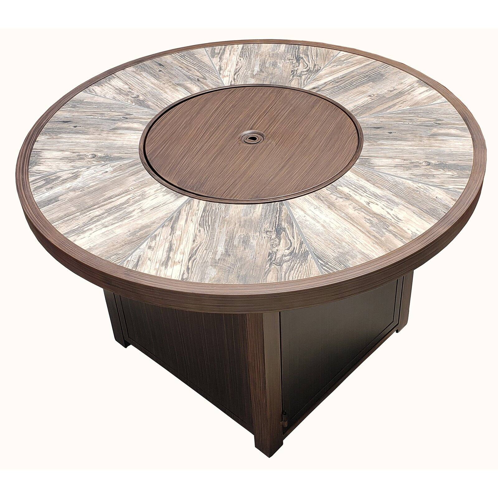 Summerville Calie Round Propane Fire Pit Table