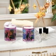 thumbnail image 4 of Yayeee 4 Pack Qtip Holder Bathroom Cotton Swab Canister with Lid Clear Dispenser Set, Purple Window Scene, 4 of 6