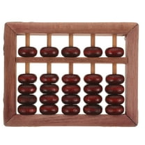 Wooden Retro Abacus Counting Tool with Beads for Preschool Math Learning Portable Educational Toy for Children