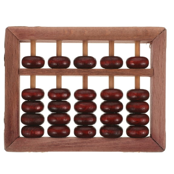 Wooden Retro Abacus Counting Tool with Beads for Preschool Math Learning Portable Educational Toy for Children
