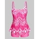 thumbnail image 1 of Tankini Falda en Capas Talla Extra Rosegal  Blusas Tallas Grandes, 1 of 5
