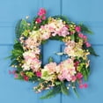 thumbnail image 1 of Northlight Couronne Florale de Printemps Artificielle Rose - 20 Pouces, 1 of 6