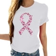 thumbnail image 1 of T-Shirt à Manches Courtes Imprimé Col Rond pour Femmes, 1 of 4