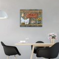 thumbnail image 3 of Farmhouse Chicken Wall Art Country Chicken Hen Canvas Print Rustic Kitchen Sunflower Pictures Wall Decor Bless This Home and All Who Enter Painting Artwork Home Decor for Kitchen Living Room 12"x16", 3 of 6