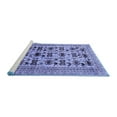 thumbnail image 2 of Ahgly Company Machine Washable Indoor Round Persian Blue Traditional Area Rugs, 3' Round, 2 of 4