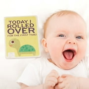 Rising Star Milestone Photo Prop Two Sided Cards Gift Set, Baby Boys Age 0-12M