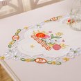 thumbnail image 4 of Twfbrm Easter Bunny Table Runner, 15"x70" Colorful Cutwork Embroidered Floral and Eggs Dresser Scarf, Farmhouse Fabric Easter Table Cover Spring Holiday Kitchen Dining Table Decoration for Party, 4 of 6