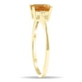 thumbnail image 3 of SZUL Women's Emerald Cut Citrine and Diamond Classic Band in 10K Yellow Gold, 3 of 5