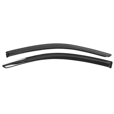Ikon Motorsports Compatible with 13-17 Honda Accord Coupe Acrylic Window Vent Visor Deflector Rain Guards 2Pc Outside Mount 2013 2014 2015 2016 2017