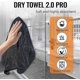 thumbnail image 2 of Pack of 3 Shiny Bath XXL drying towels, fast dry drying towels 40x60cm, shower cubicle towel for removing water in the shower and bathroom, 2 of 5