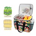thumbnail image 2 of FORMRS Insulated Cooler Bag 24 Cans Capacity Soft Leakproof Lunch Box with Side Pockets, Pink Colorful Circles, 2 of 7