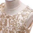 thumbnail image 7 of KONBECA Baby Girls Princess Dress, Little Girls Party Wedding Dresses, Evening Mesh Lace Dress Birthday Dress, Kids Pageant Flower Girl Sleeveless Dress, Birthday Gifts for Girls Gold (5-6 Years), 7 of 7
