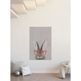 thumbnail image 5 of Marmont Hill Hare with Red Glasses Canvas Wall Art, 5 of 7