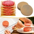 thumbnail image 2 of 200 piezas de papel para hamburguesas, separador de carne, papel encerado impermeable, hojas desechables, papel para prensar carne para barbacoa-yu, 2 of 5