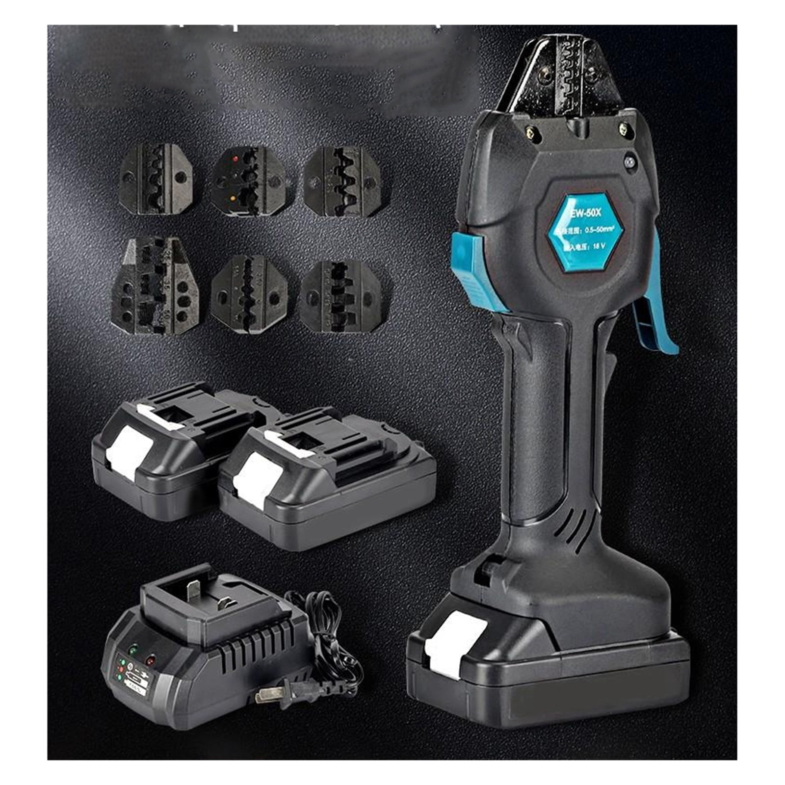 18V Electric Crimping Tool Terminal Pre-insulated Tube Type Bare Terminal Crimping Portable Tool Rechargeable Crimping 16KN ,Power Tools