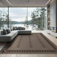 thumbnail image 2 of ODIKA 8'x10' Brown Earthy Geometric Washable Area Rug Modern Symmetry with Art Durable, Non-Slip for Living Room, Under Sectional, Family, 2 of 7