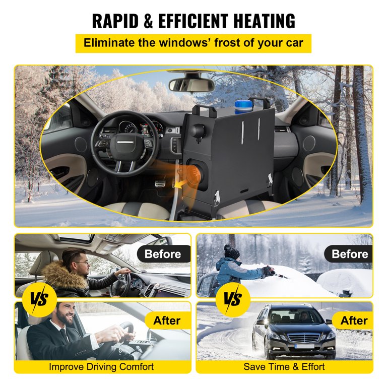 VEVORbrand Diesel Air Heater All in One, Fast Heating, 8KW Diesel Heater 12V,  Muffler, Diesel Parking Heater for Car, Vans, Truck, RV, Boats, Trailer,  Motorhome and Caravan - Walmart.com