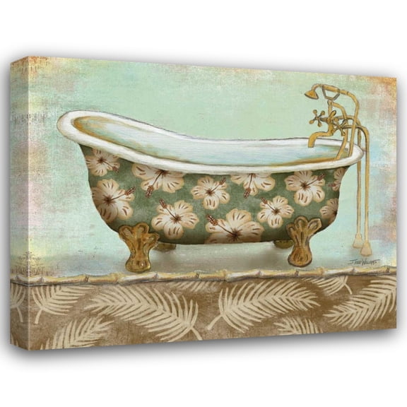 Todd Williams 24x20 Gallery Wrapped Canvas Wall Art Titled - Tropical Bath II