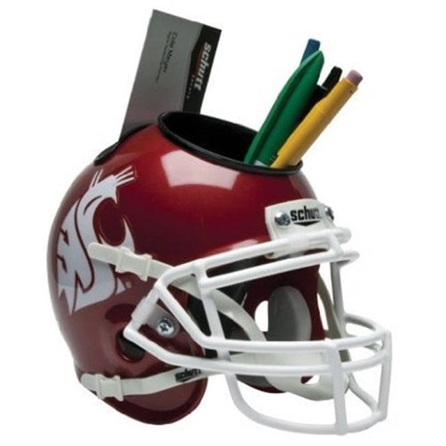 CTBL-017813 Washington State Cougars Rouge NCAA Football Schutt Mini Casque Bureau Caddy