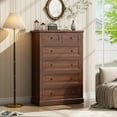 thumbnail image 6 of 6 Drawer Dresser for Bedroom, Wanan 47.2 Inch Farmhouse Dresser Tall Chest of Drawers for Living Room, 6 of 7