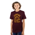 thumbnail image 3 of Camping Is Therapy Outdoors Adventure Men's Graphic T Shirt Tees Brisco Brands M, 3 of 6