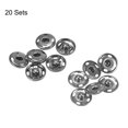 thumbnail image 4 of Uxcell Snap Buttons, Copper Sew-on Press Button Fastener Gray, 4 of 5