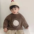 thumbnail image 4 of Esaierr Toddler Boys Girls Casual Sweatshirt Newborn Crewneck Sweatshirt Long Sleeve Comfort Pullover Tops for 9M-4Y, 4 of 5