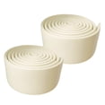 thumbnail image 3 of 2 piezas de moldura de zócalo, pegatina de pared, tiras de rodapié flexibles gruesas, Base de pared autoadhesiva para sala de estar Beige, 3 of 8