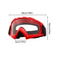 thumbnail image 3 of Eigraketly Accesorios para gafas de motocicleta, deporte al aire libre, esquí, ciclismo, gafas a prueba de viento, lentes transparentes, gafas de carreras, Ciclismo Rojo Eigraketly OD016815-01, 3 of 6